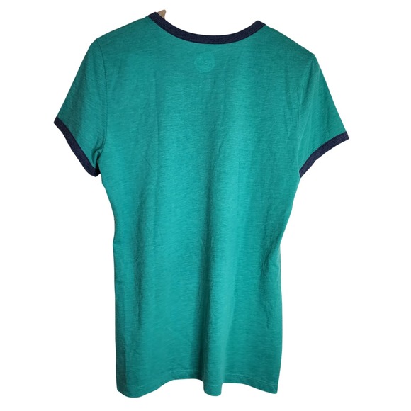 Life is Good Shirt Women's Medium Classic Fit Short Sleeve Vitamin Sea NWT Green - Picture 2 of 6